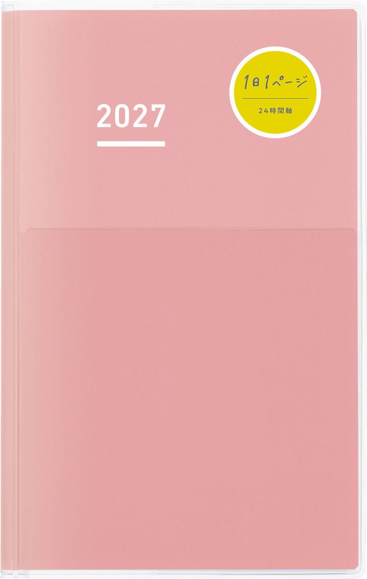 Jibun Techo DAYs mini 2027 B6 slim Pink,Pink, medium image number 0