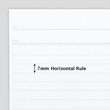 mori-no-oto Notebook recycled paper B5 7mm Rule 30 Sheets,Green, small image number 1