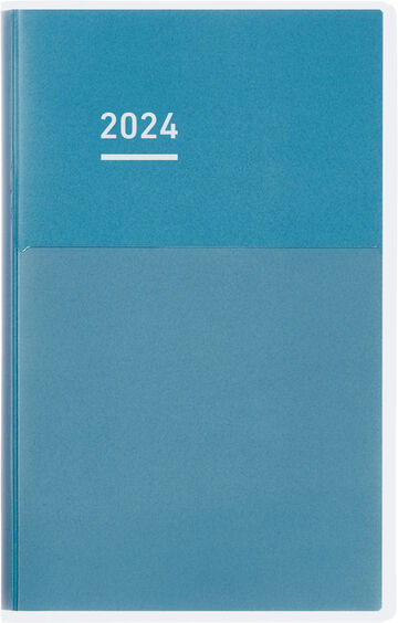 Jibun Techo DAYs mini 2024 B6 Slim Blue,Blue, small image number 0