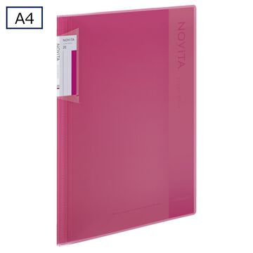 Clear book NOVITA A4 20 Sheets Pink,Pink, small image number 0