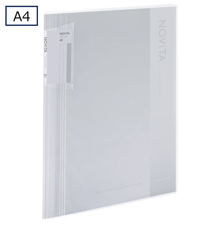 Clear book NOVITA A4 60 Sheets Transparent,Transparent, medium