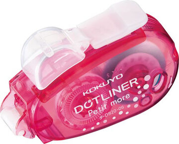 Dotliner Petit More Tape Glue Single-use type Strong adhesive 6mm x 10m Pink,, small image number 2