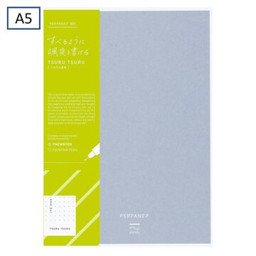 PERPANEP Standard Tsurutsuru / Ultra-smooth 4mm Grid line with Dot A5,Gray, small image number 0