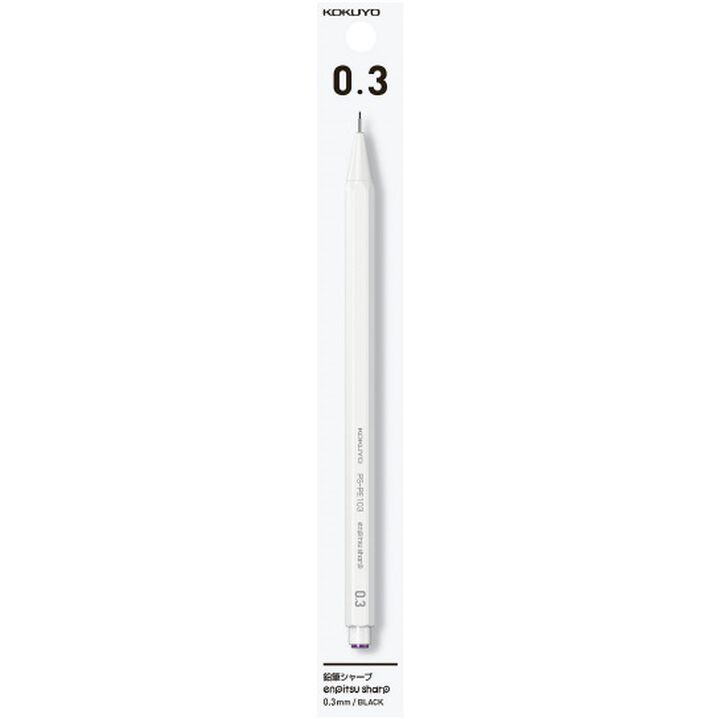 Enpitsu sharp  mechanical pencil 0.3mm White,White, medium
