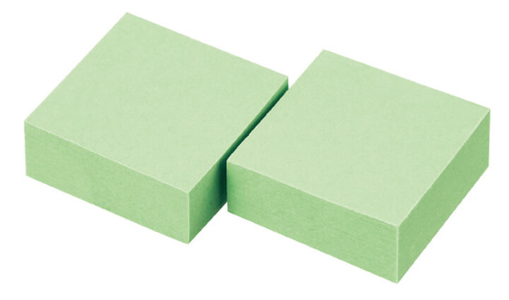 Tack Memo Quick Index Sticky Notes 2.5 cm x 2.5 cm,Green, medium