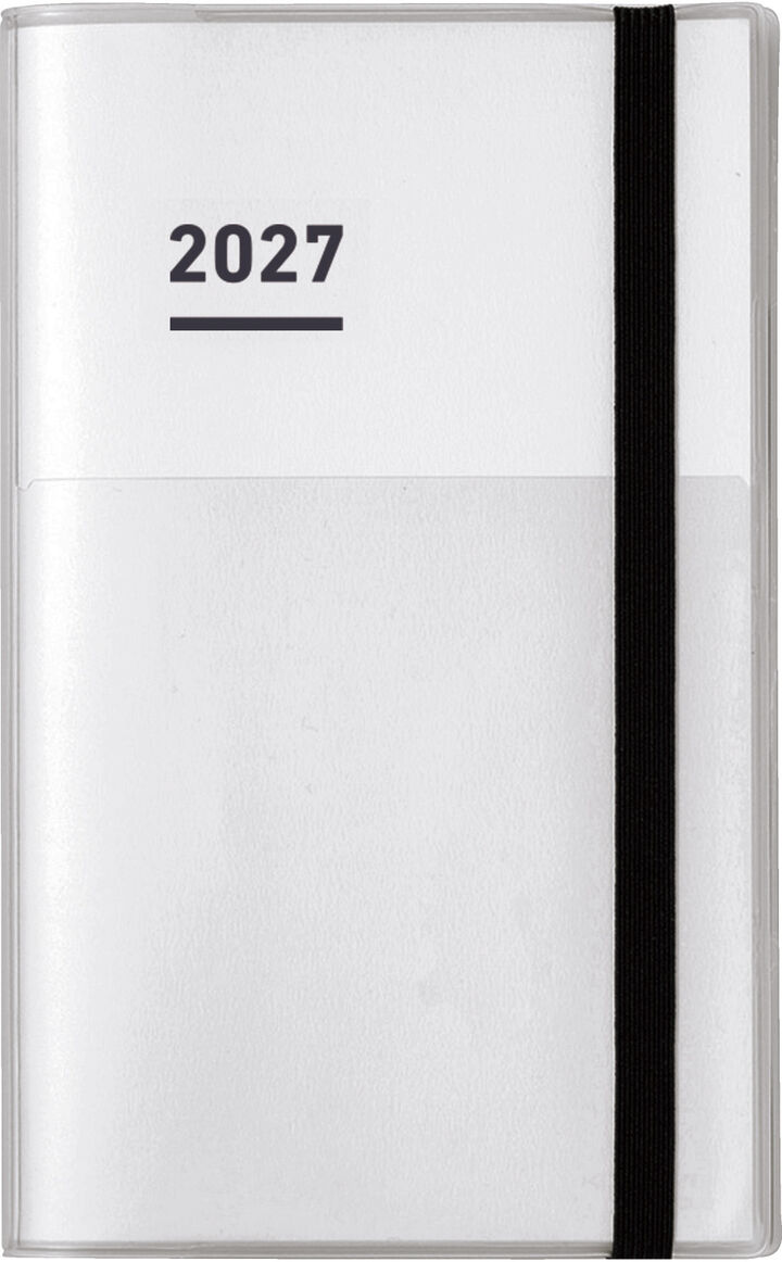 Jibun Techo Firstkit mini (DIARY+IDEA+LIFE) 2027 B6 slim White,White, medium