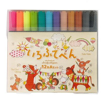 Iro Fude pen  Brush pen Set of 12 colors A,, small image number 0