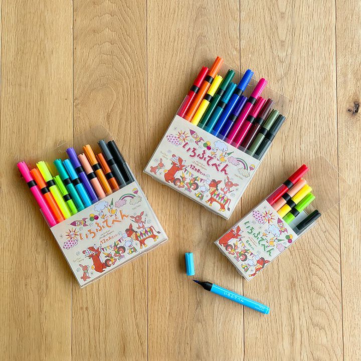 Iro Fude pen  Brush pen Set of 12 colors B,, medium image number 3