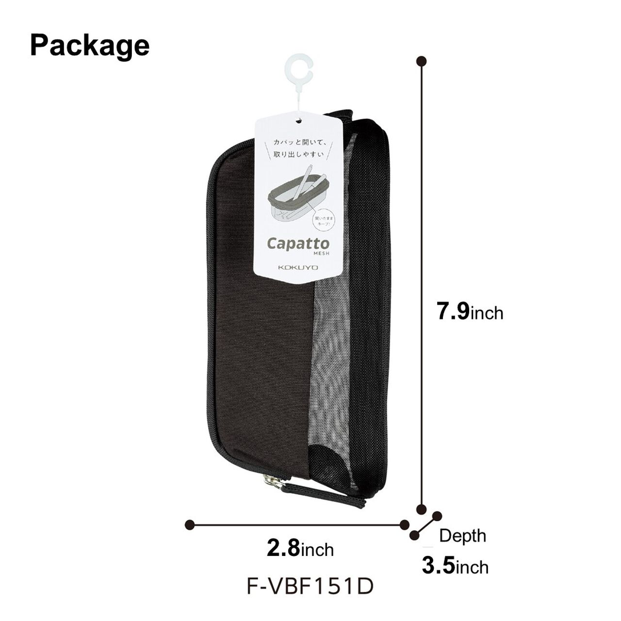 Estuche Elegante Kokuyo F-VBF101LB Estuche Para Bolígrafos Repete Estojo Canetas