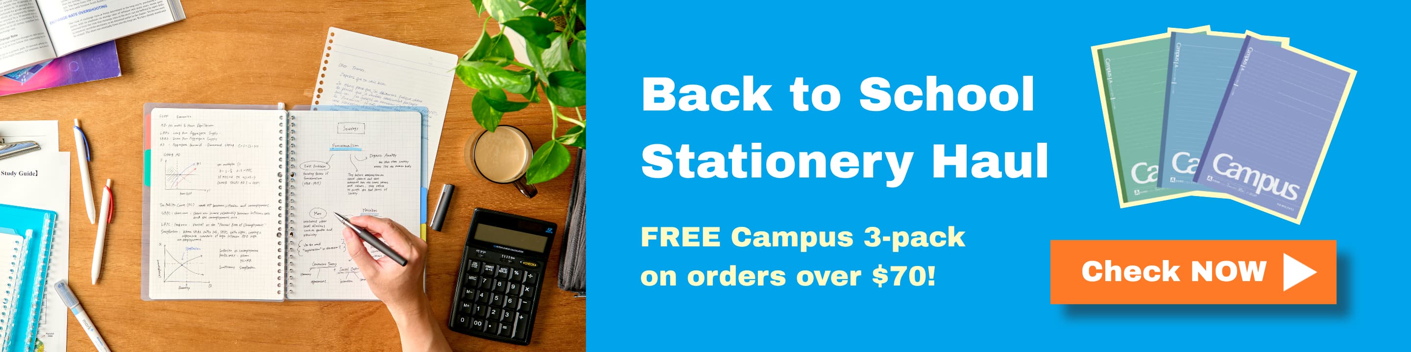 Campus notebook banner
